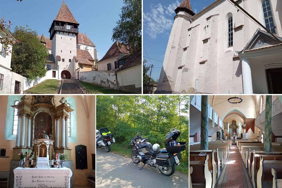 Eine Reise mit dem Motorrad | Kirchenburg Bazna | Landkreis Sibiu